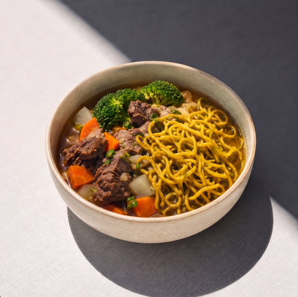 Light Braised Beef with Vegetable Noodles