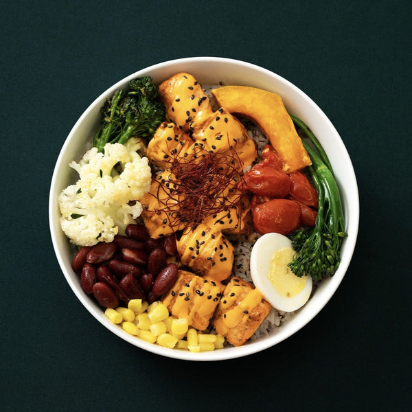 Seared Salmon Rice Box