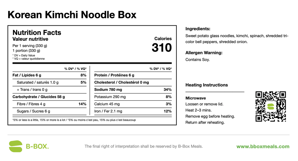 Korean Kimchi Noodle Bowl (Vegetarian)