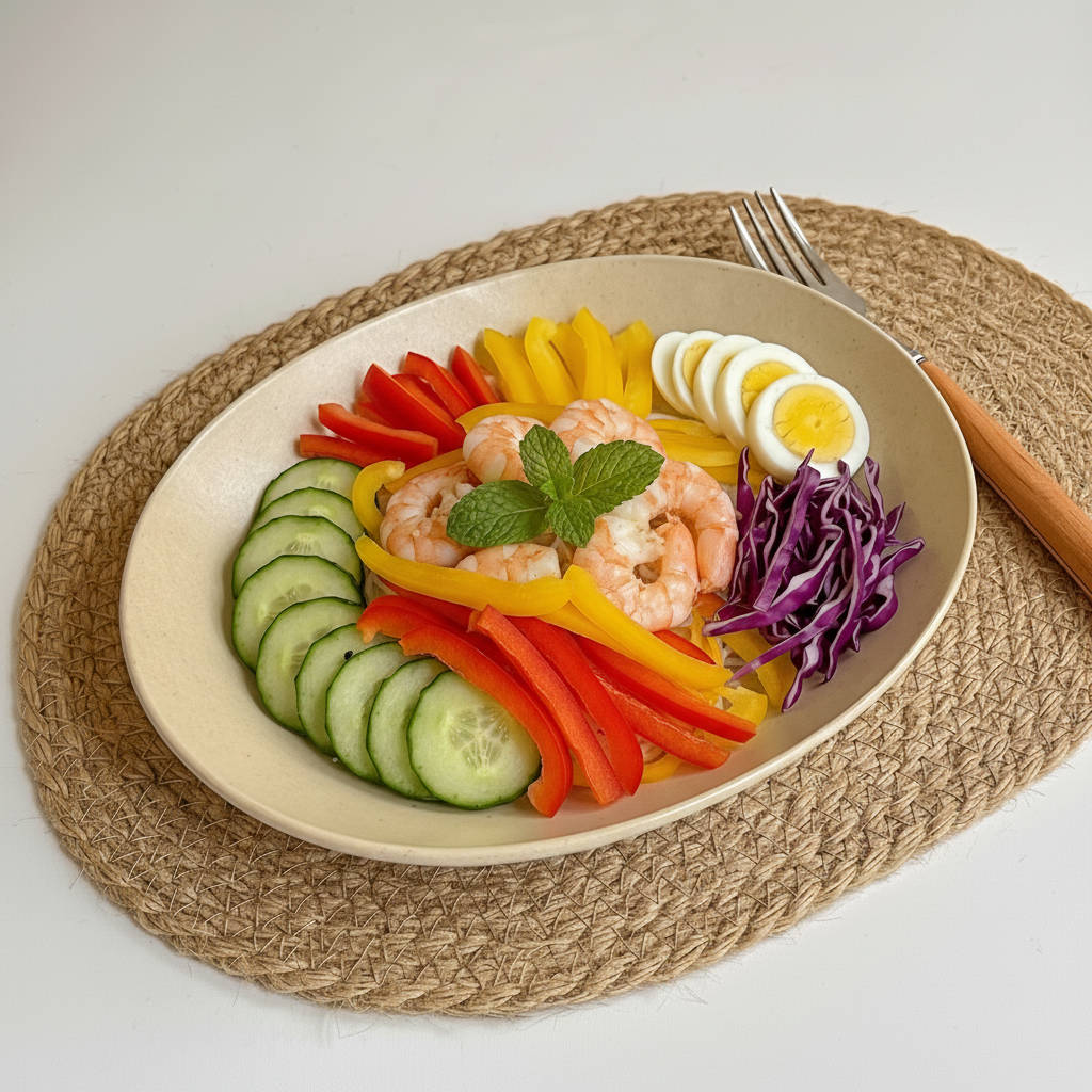 Vietnamese Cold Rice Vermicelli with Prawn