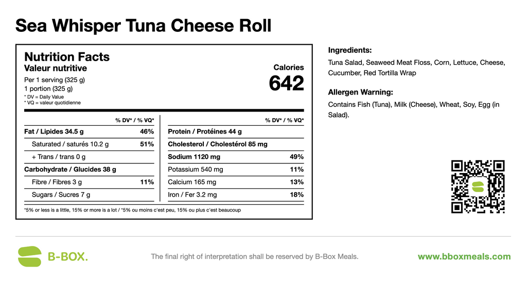 Sea Whisper Tuna Cheese Roll