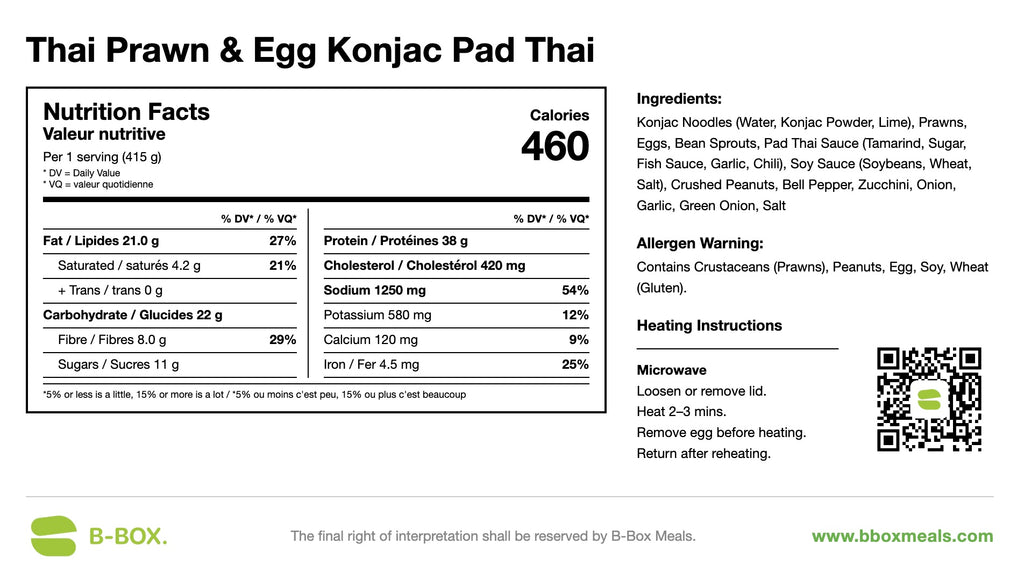 Thai Prawn & Egg Konjac Pad Thai