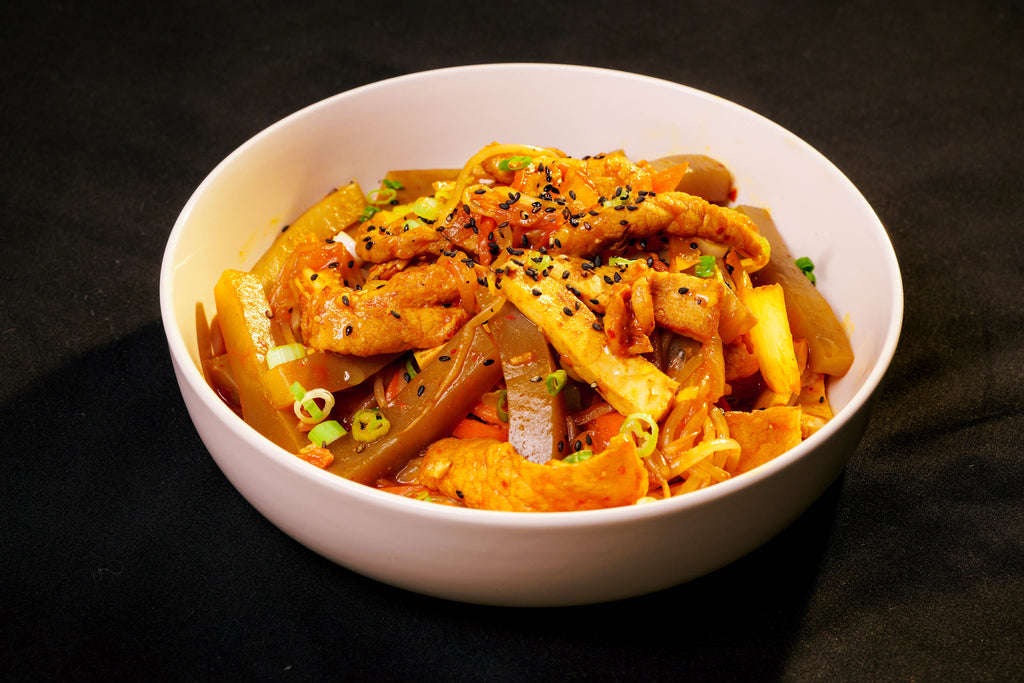 Stir Fry Kimchi Beef with Konjac