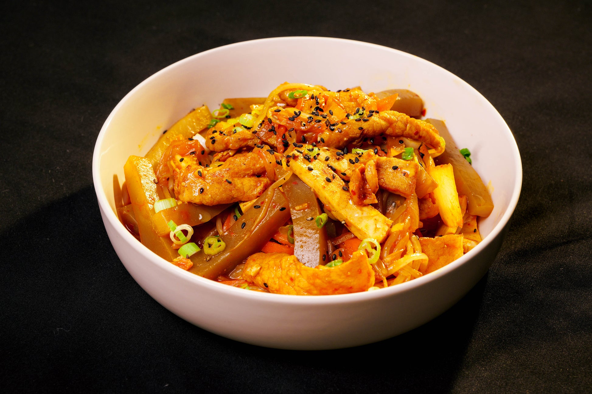 Stir Fry Kimchi Beef with Konjac