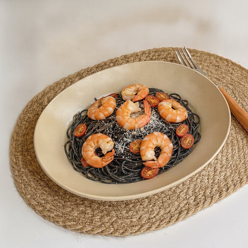 Basil Sea Breeze Shrimp Pasta