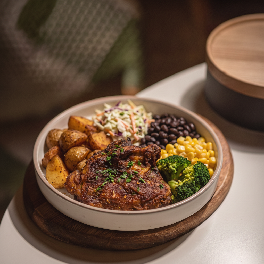 Cajun Blackened Boneless Chicken & Roasted Potato🌶️