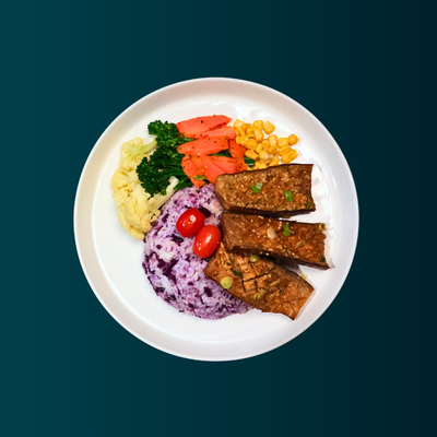 Miso-Glazed Roasted Eggplant Box (Vegetarian)