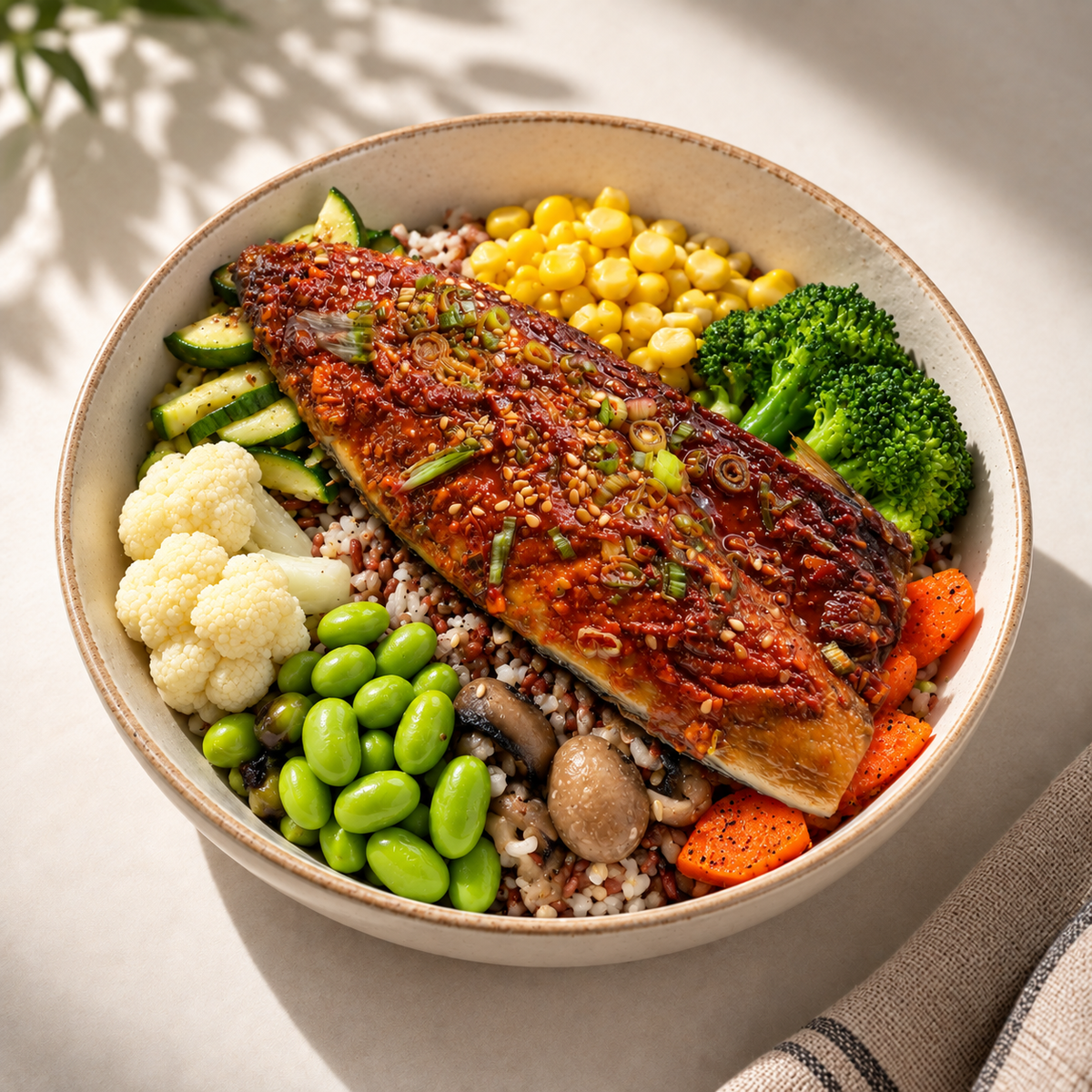 Korean Mackerel Power Bowl