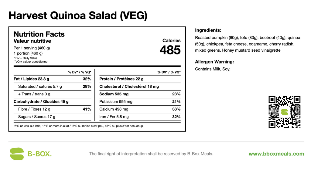 Harvest Quinoa Salad (Veg)