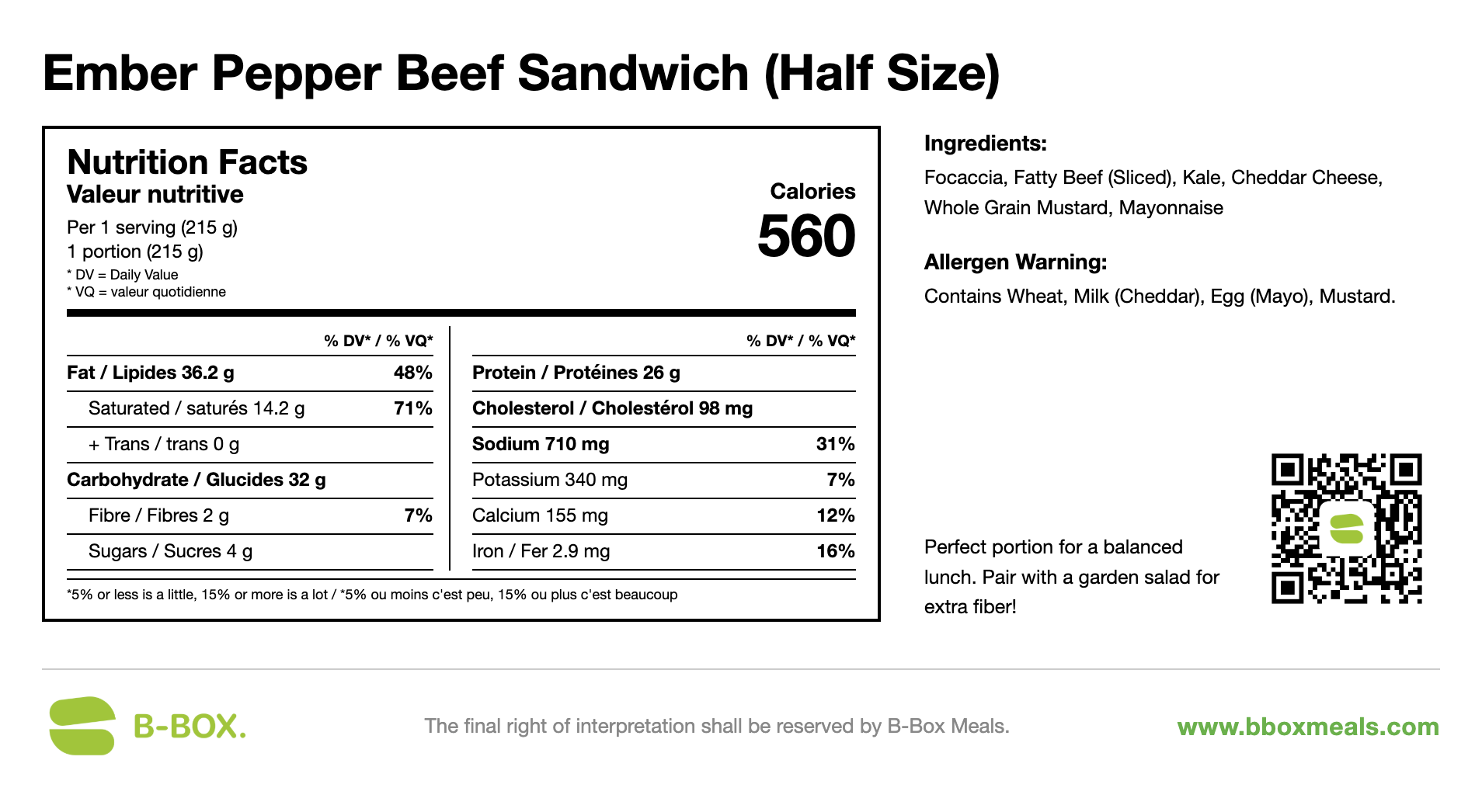 Ember Pepper Beef Sandwich