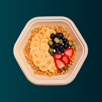 Chocolate Banana Oat & Chia Yogurt Bowl