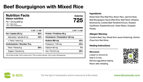 Beef Bourguignon with Mixed Rice