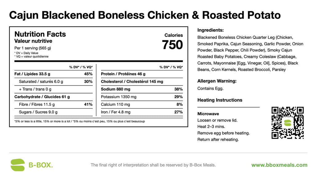 Cajun Blackened Boneless Chicken & Roasted Potato🌶️