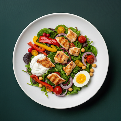 Mediterranean Chicken Breast Salad