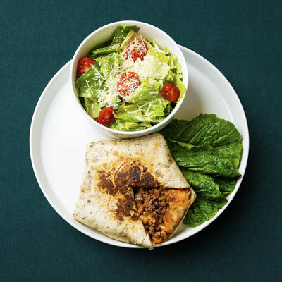 Mexican-Style Spicy Beef & Cheese Wrap with Nacho Chips