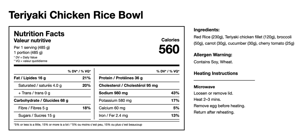 Teriyaki Chicken Rice Bowl
