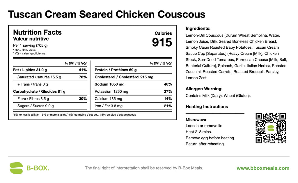 Tuscan Cream Chicken Couscous
