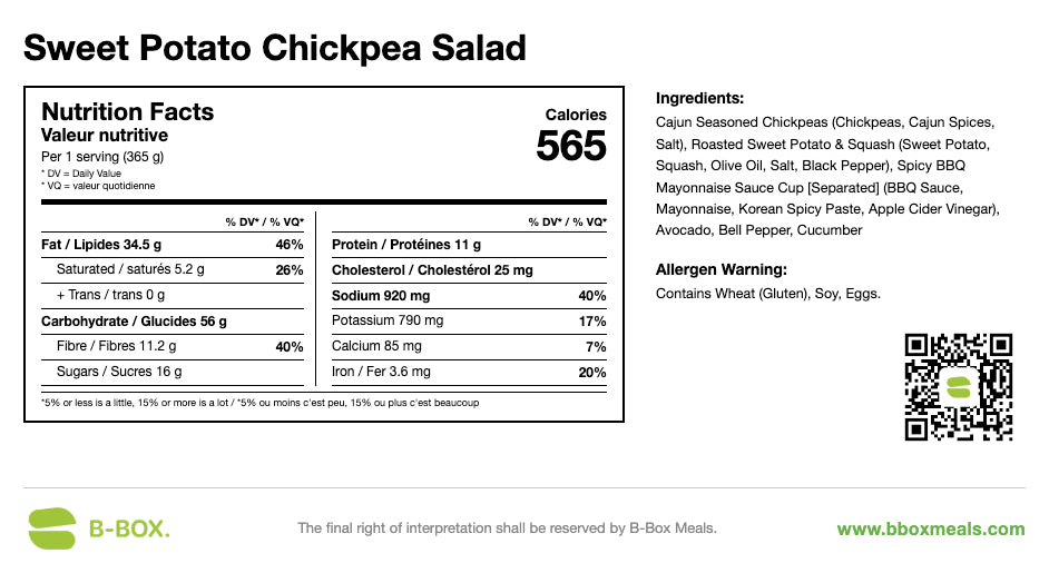 Sweet Potato Chickpea Salad
