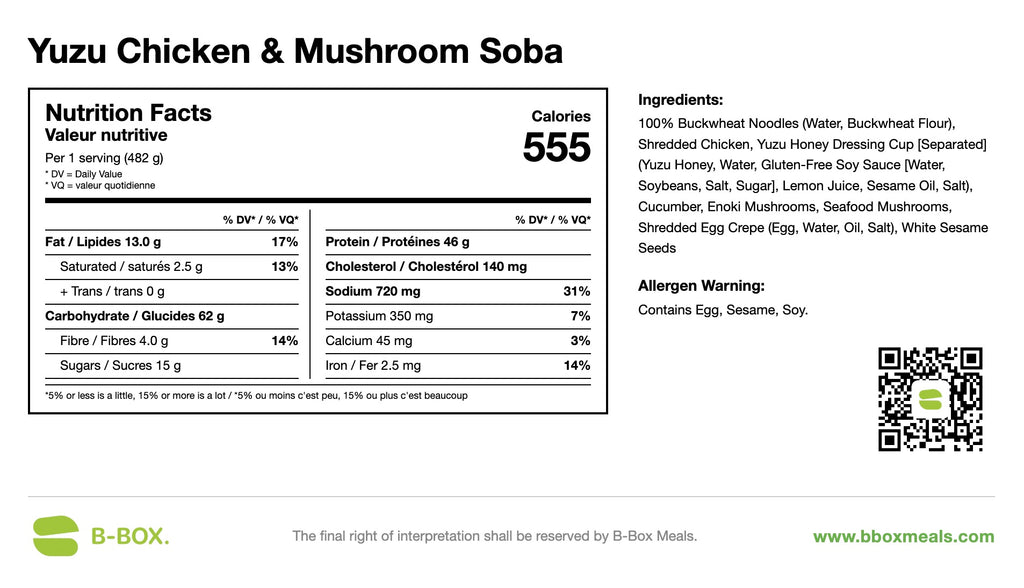 Yuzu Chicken & Mushroom Soba
