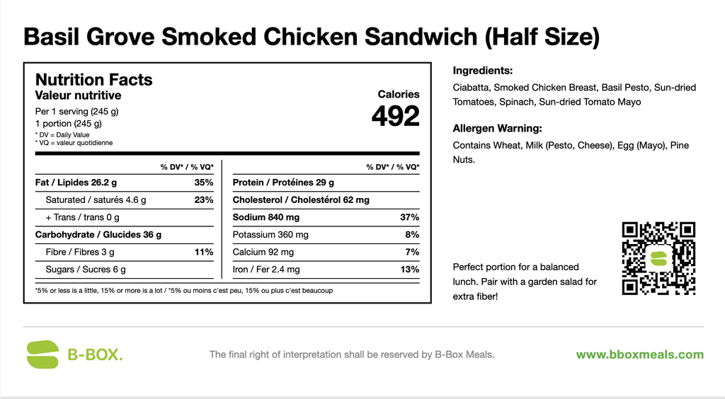 Basil Grove Smoked Chicken Sandwich