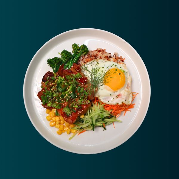 Scallion Chicken & Fried Egg Rice Box