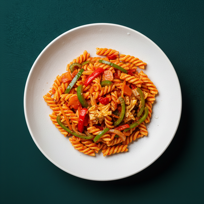 Italian Veggie Tomato Fusilli