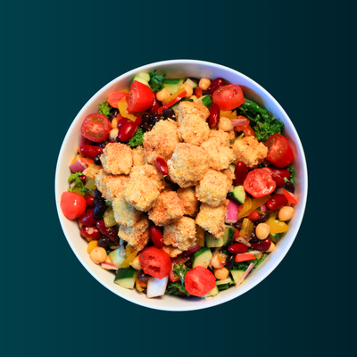 Roasted Tofu & Rainbow Bean Salad (Vegetarian)
