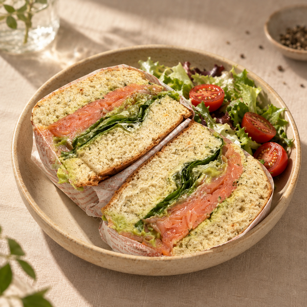 Smoked Salmon Avocado Focaccia