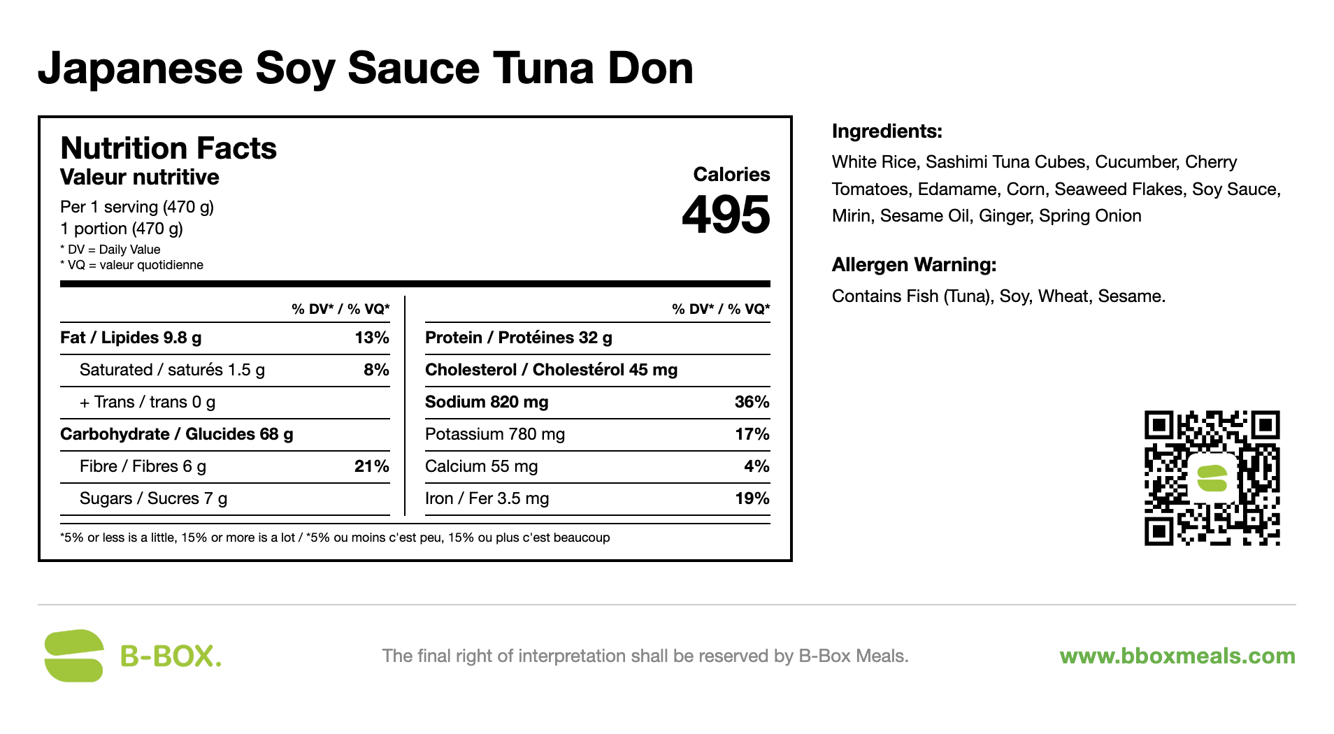 Japanese Soy Sauce Tuna Don
