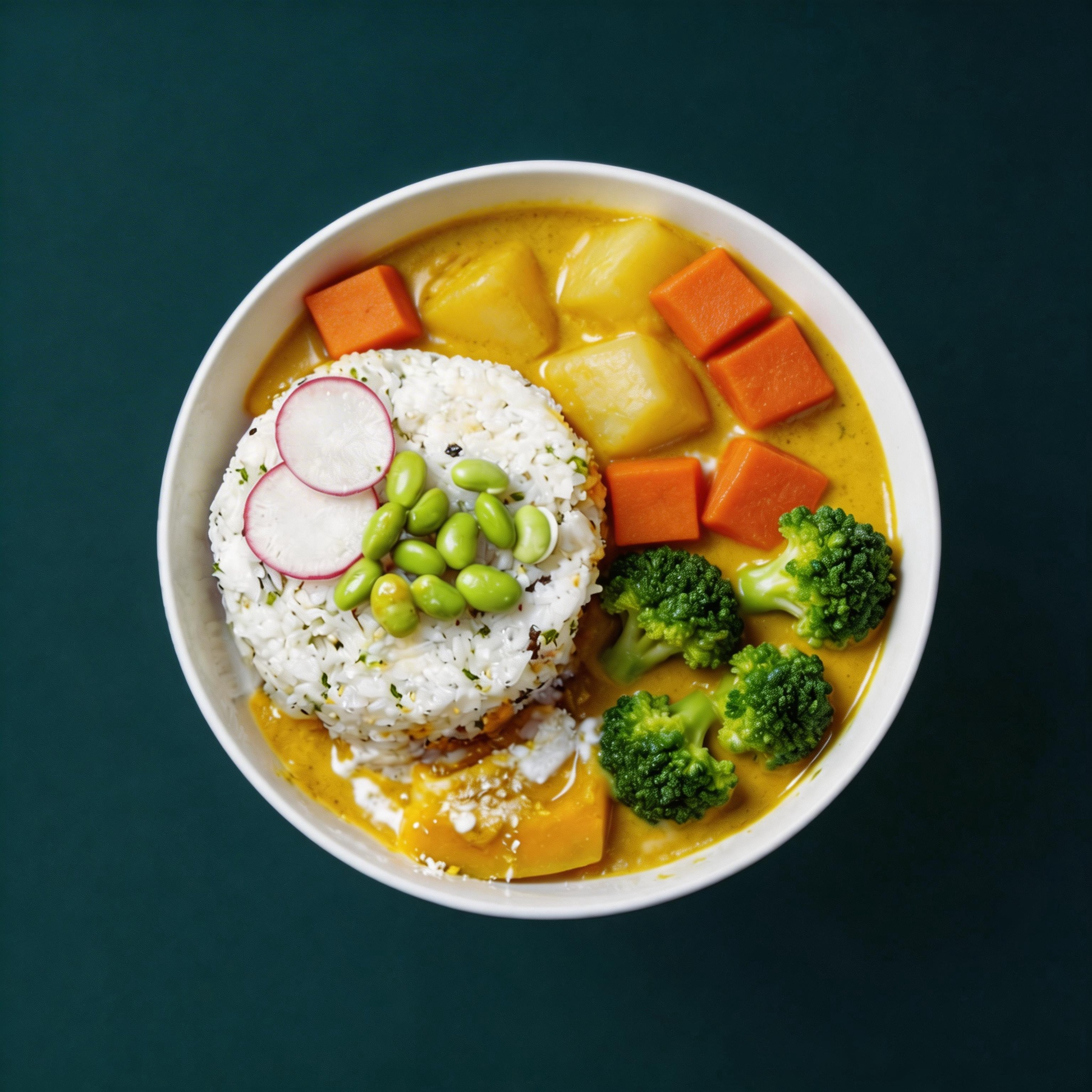 Thai Curry Mixed Veggie Rice Box(Vegetarian)