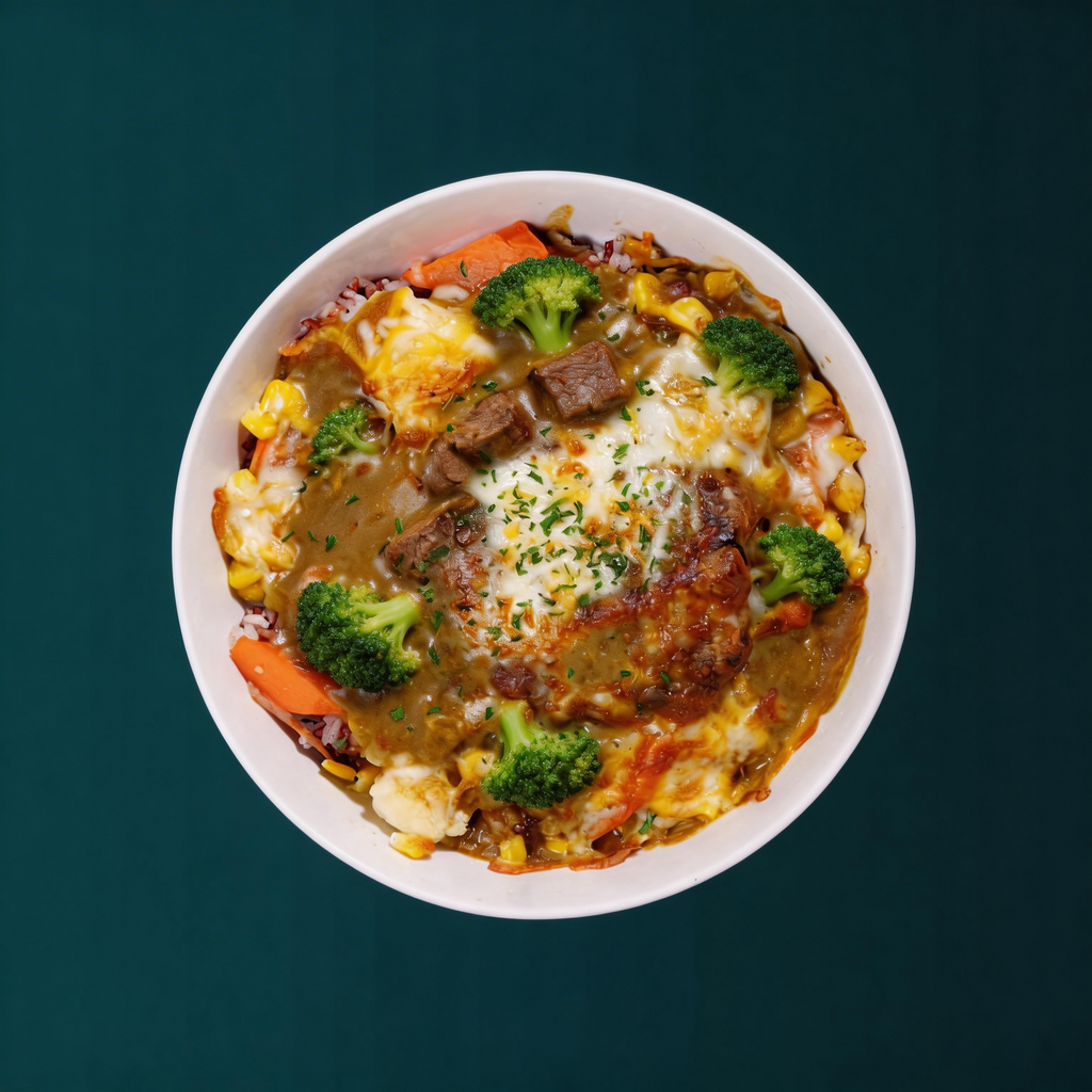 Japanese Curry Beef Baked Rice