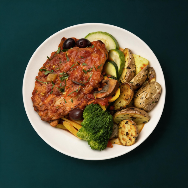 Chicken Cacciatore with Creamy Polenta