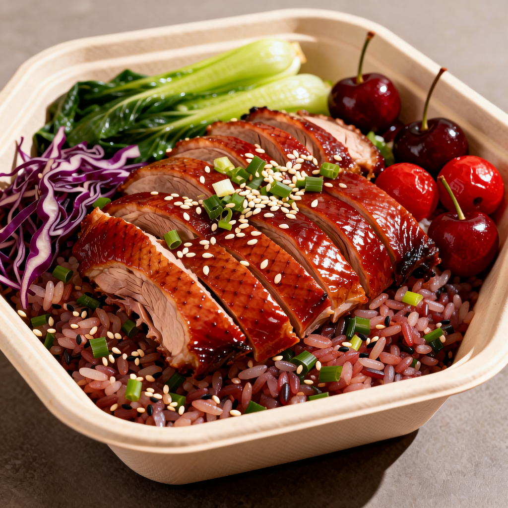 Scallion Sesame Roast Duck Grain Bowl
